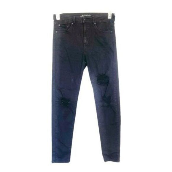 Wild Fable Womens Size 2 Jeans Pants High Rise Skinny Stretch Distressed Destroy - Picture 1 of 12